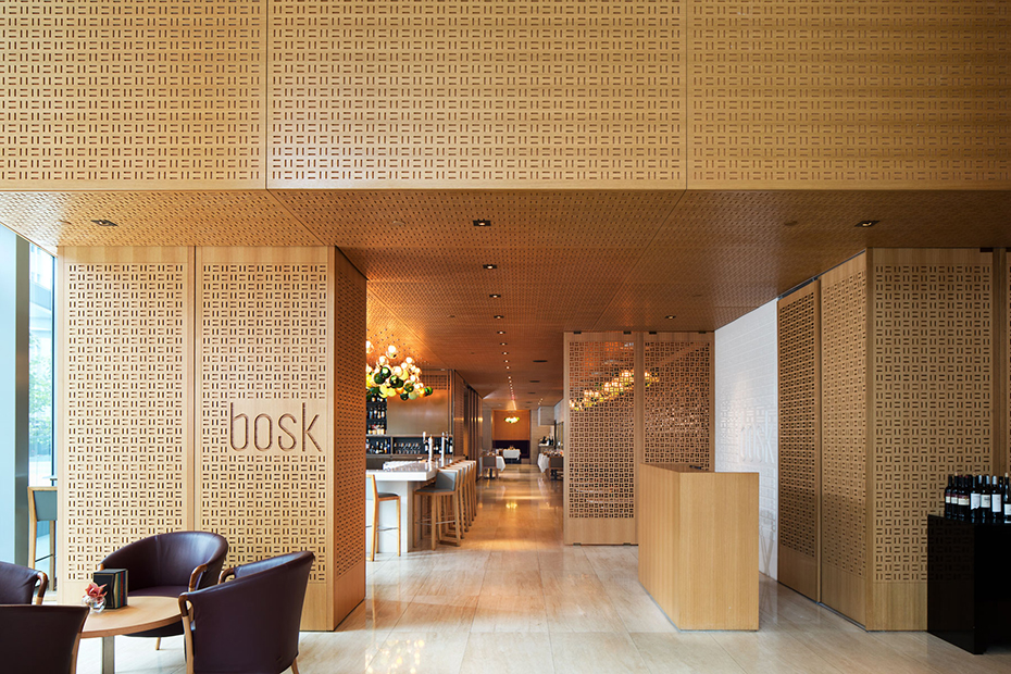 office of mcfarlane biggar architects + designers, Toronto, Ontario, Canada, bosk Restaurant + Shangri-La Hotel Lobby