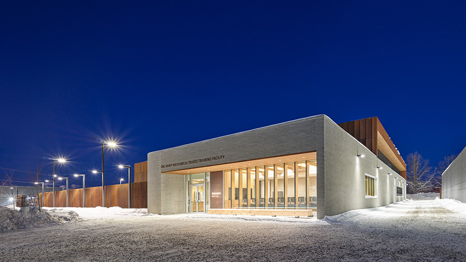 office of mcfarlane biggar architects + designers, Prince George, British Columbia, Canada, College of New Caledonia Heavy Mechanical Trades Training Facility