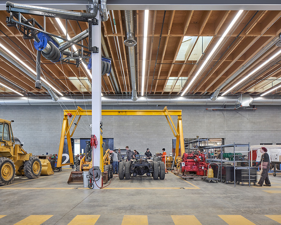office of mcfarlane biggar architects + designers, Prince George, British Columbia, Canada, College of New Caledonia Heavy Mechanical Trades Training Facility