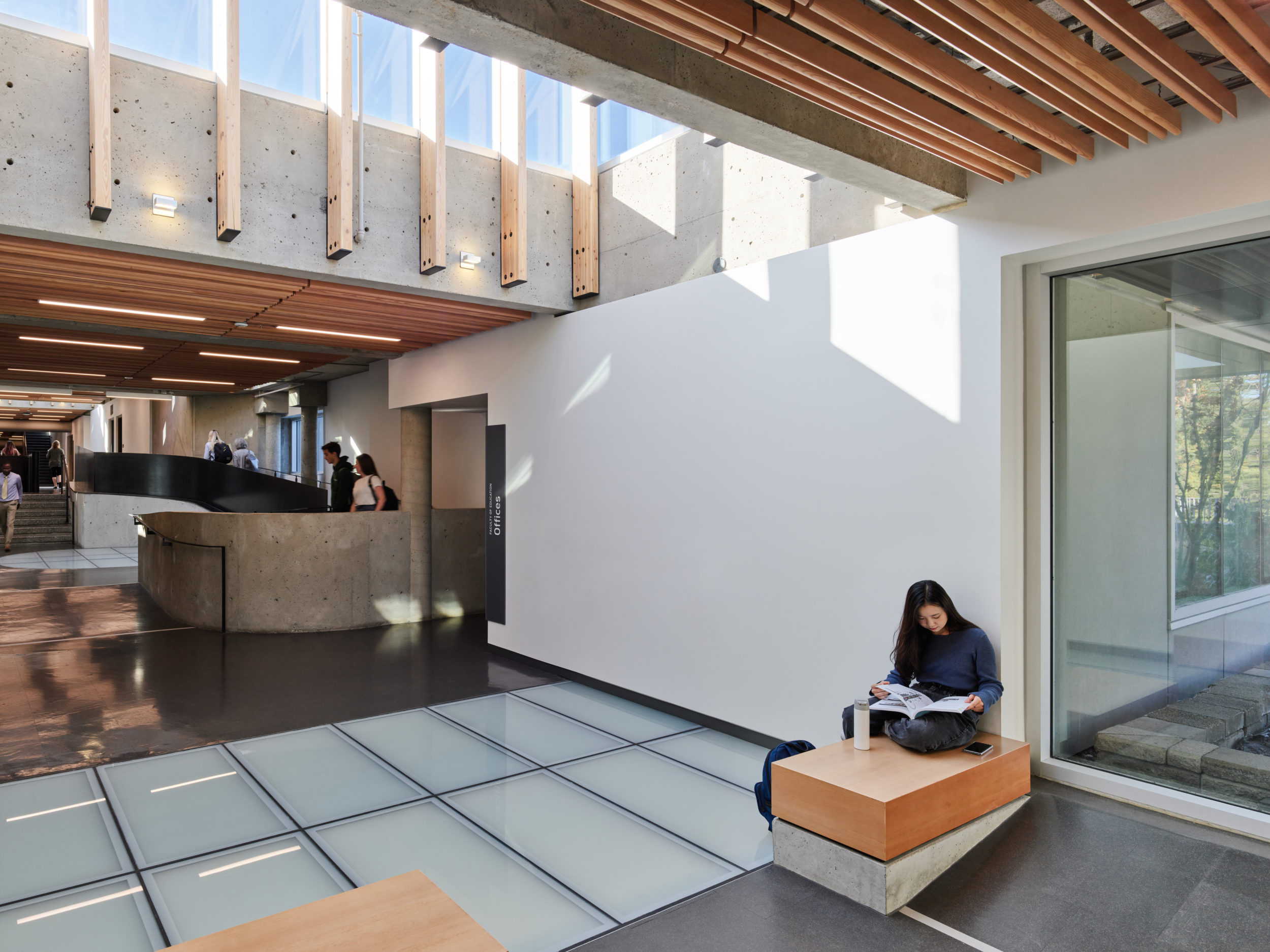 office of mcfarlane biggar architects + designers, Burnaby, BC, SFU Education Building Envelope + Interiors + Signage