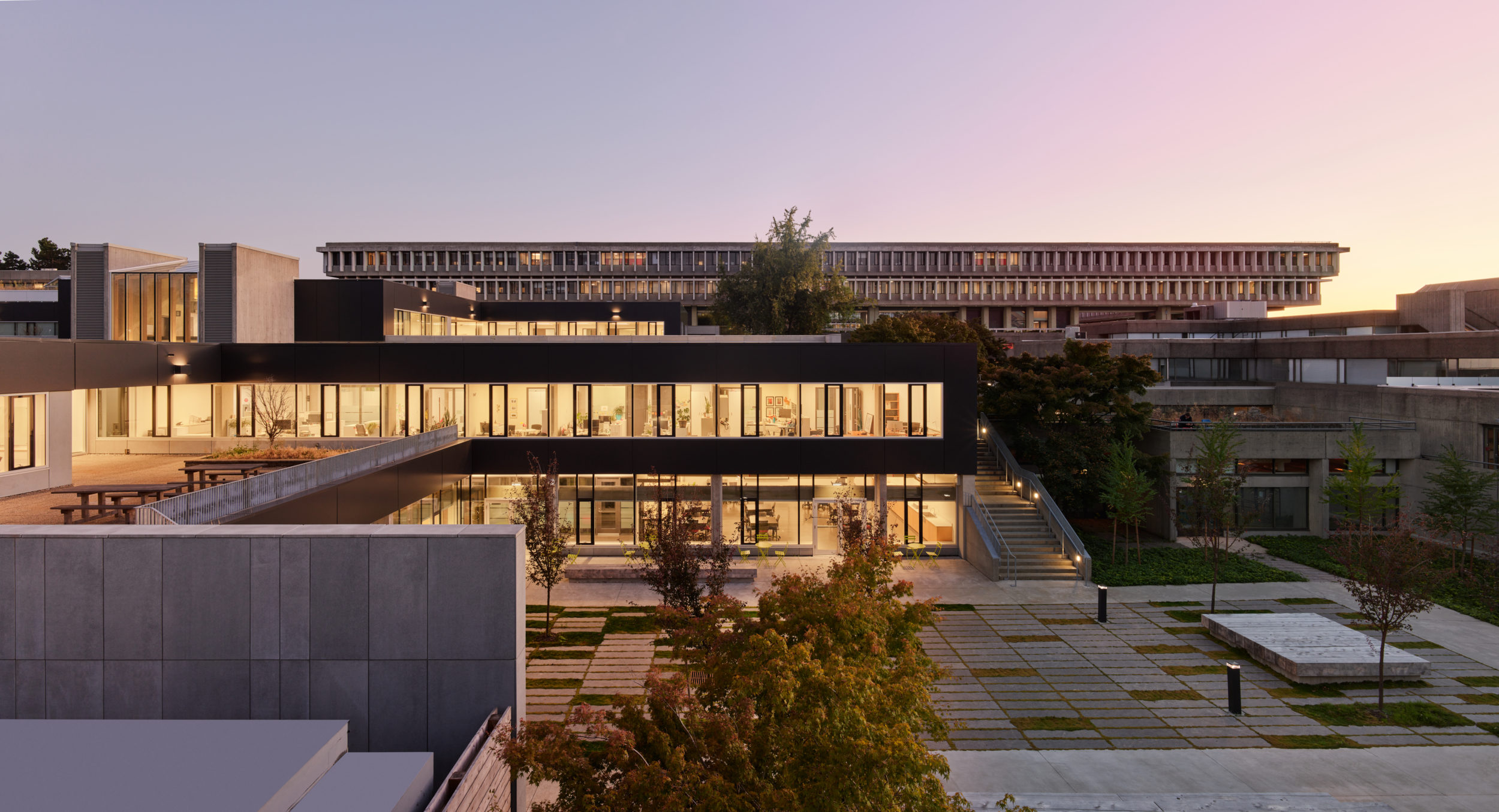 office of mcfarlane biggar architects + designers, Burnaby, BC, SFU Education Building Envelope + Interiors + Signage