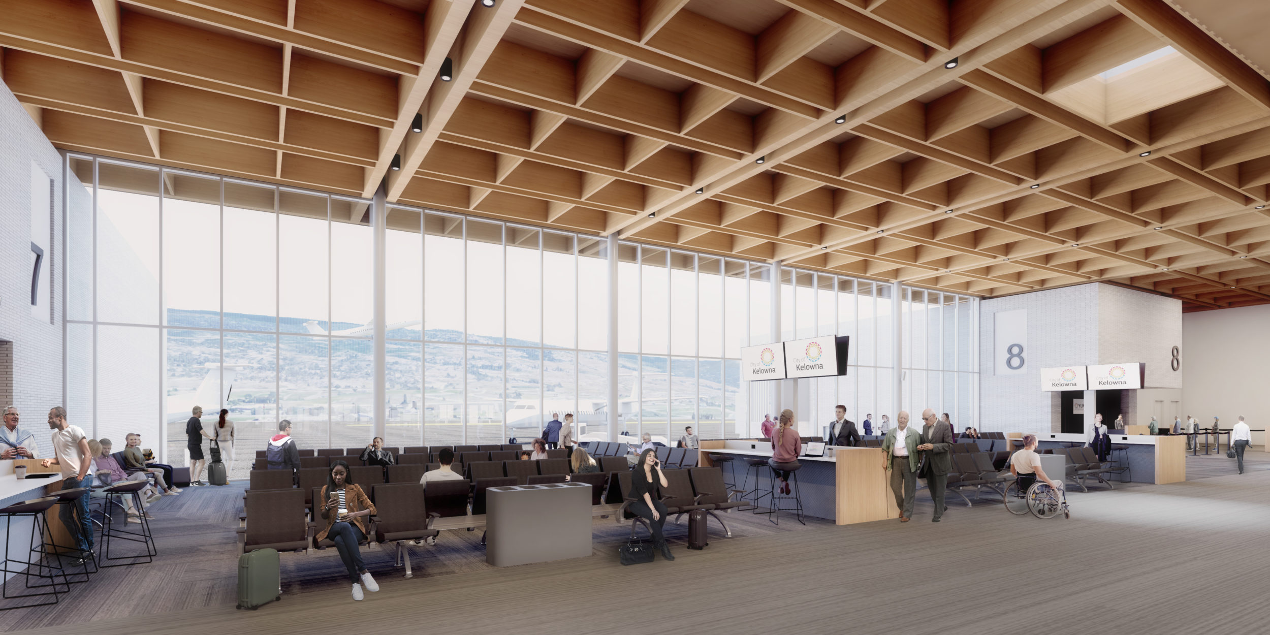 office of mcfarlane biggar architects + designers, Kelowna, British Columbia, Canada, Kelowna Airport